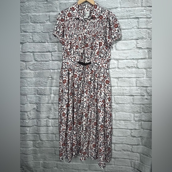 Anthropologie Maeve Short-Sleeve Belted
Midi Shirt Dress - XL - Picture 5 of 12
